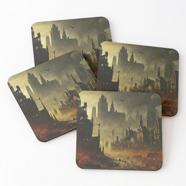 Item preview, plague city, art, devastation, epidemic designed and sold by DonnaBlankaArt.