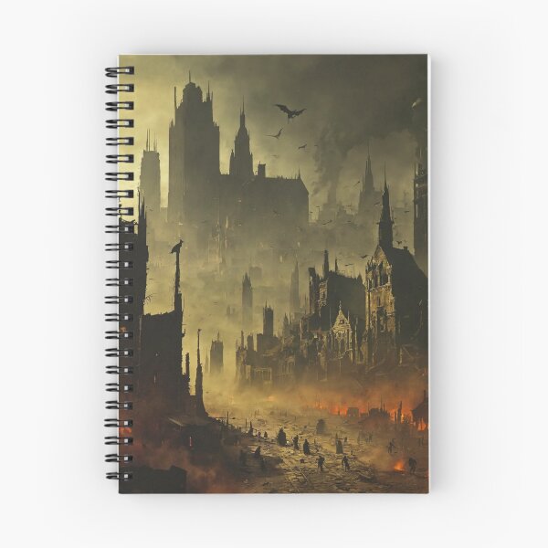 Item preview, plague city, art, devastation, epidemic designed and sold by DonnaBlankaArt.