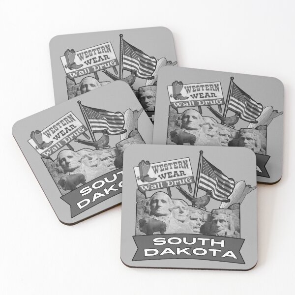 Item preview, South Dakota Collage of Attractions B&W designed and sold by ashleygus.