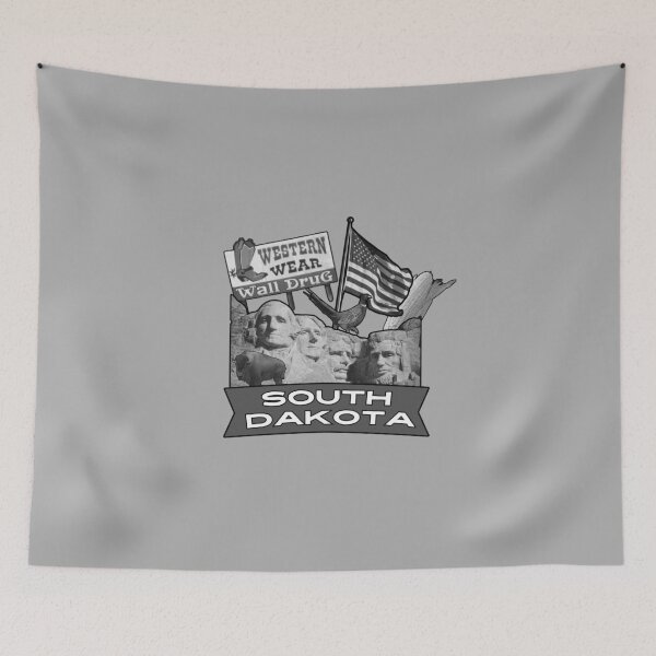 Item preview, South Dakota Collage of Attractions B&W designed and sold by ashleygus.