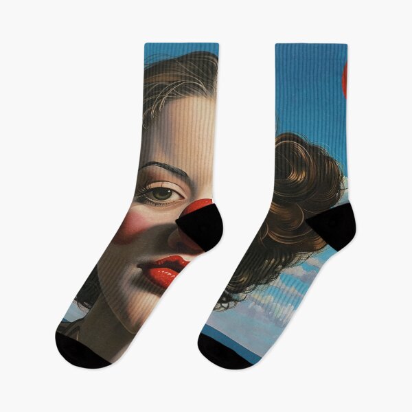 Item preview, Portrait of a Female Clown - Surrealist Art designed and sold by HighlyDeep.