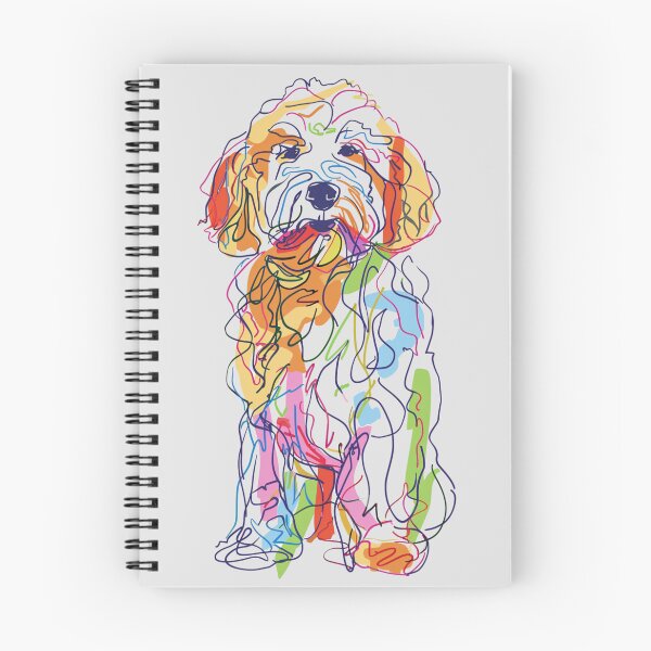 Artikelvorschau, Minimalistische Strichzeichnungen für Goldendoodle entworfen und verkauft von DiverseDoodles.