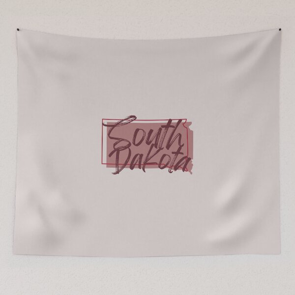 Item preview, South Dakota Cute Design Red and Burgundy designed and sold by ashleygus.