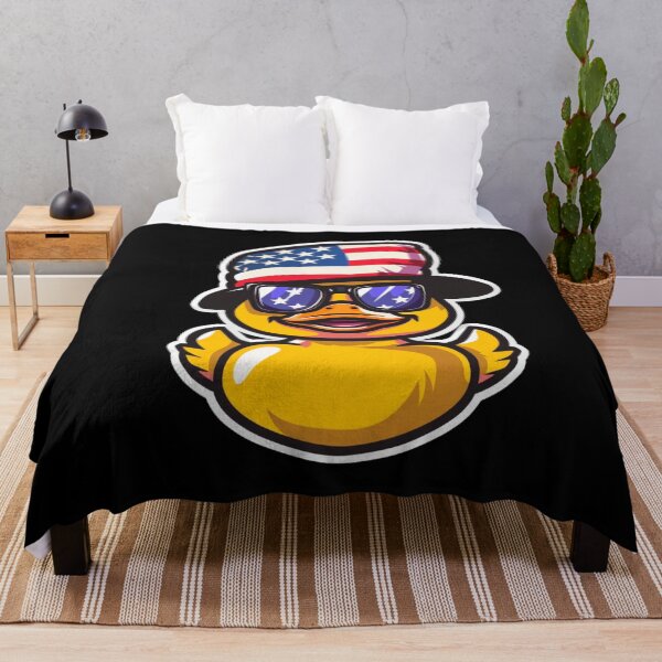 Item preview, Cool Duck Wearing Sunglasses and American Flag Hat - American Elections designed and sold by Reichcorp.