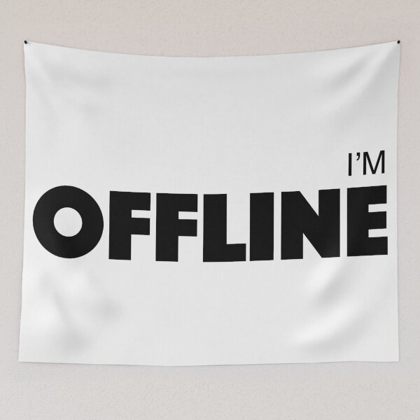 Item preview, I am Offline. Funny geek gift. designed and sold by paulo silveira.