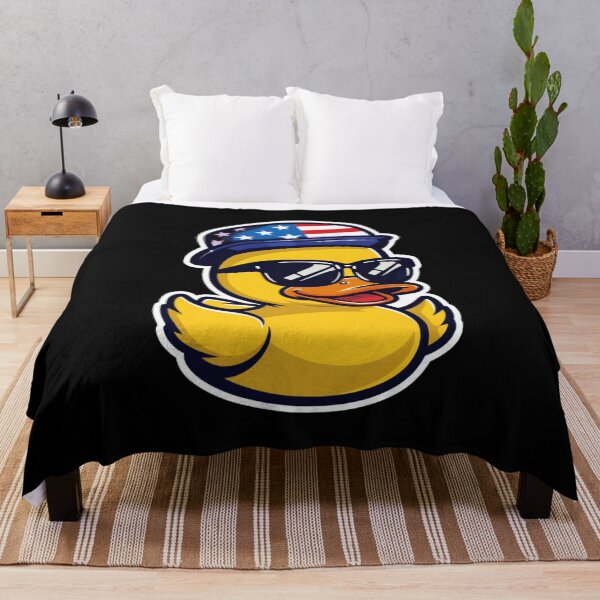 Item preview, Cool Duck Wearing Sunglasses and American Flag Hat - American Elections designed and sold by Reichcorp.