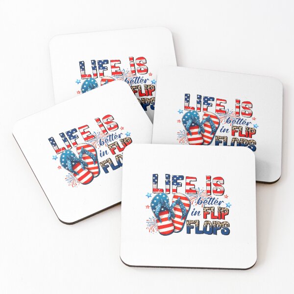 Item preview, Life is better in flip flops designed and sold by Made-by-Gus.