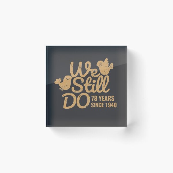 Item preview, 78th Wedding Anniversary Tee Seventy-Eight Years of Marriage Matching Clothes, Phone Cases And Other Gifts designed and sold by MemWear.