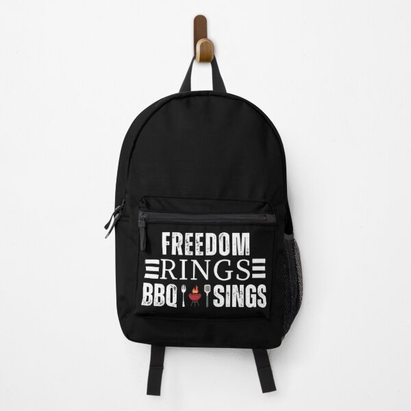 Item preview, Freedom Rings BBQ Sings 4th of July USA Independence Typographic Funny Design designed and sold by Raise2Shine.