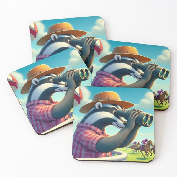 Item preview, Honey Badger loves horse racing designed and sold by BonoloStore.