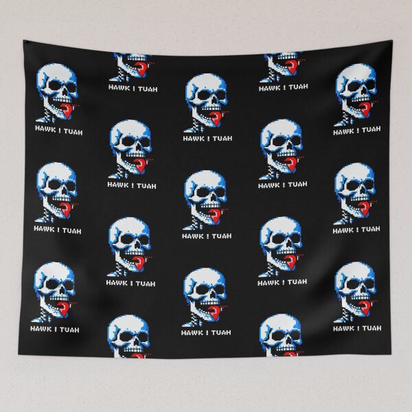 Item preview, Puckered Lips Skeleton: Pixel Art "Hawk Tuah!" designed and sold by Ronny-Owiso.