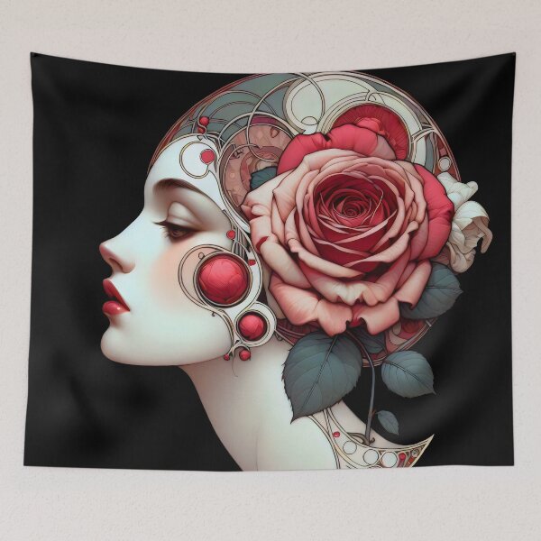 Item preview, Red Female with a Rose designed and sold by DD Design.