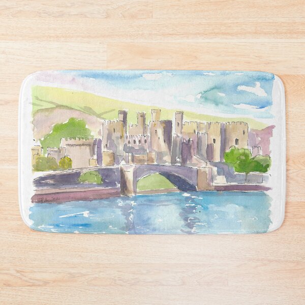 Item preview, Conwy Castle Gwynedd Landscape Scene designed and sold by artshop77.