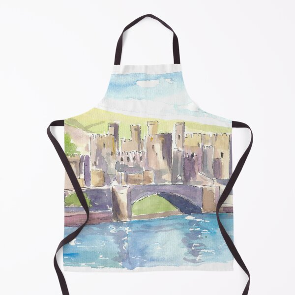 Item preview, Conwy Castle Gwynedd Landscape Scene designed and sold by artshop77.