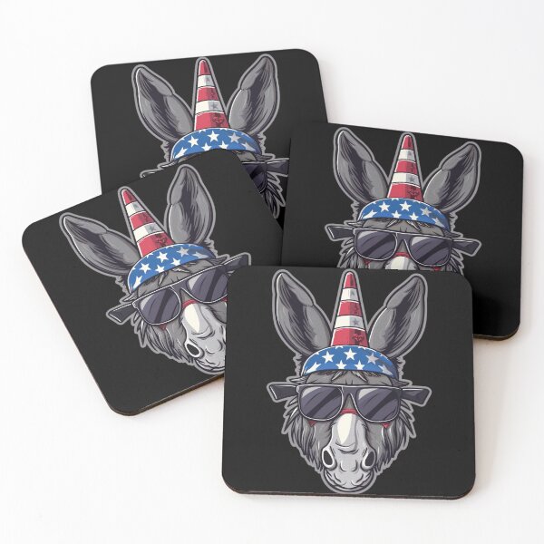Item preview, Cool Democratic Party Elephant Wearing Sunglasses and American Flag Hat - American Democratic Elections designed and sold by Reichcorp.