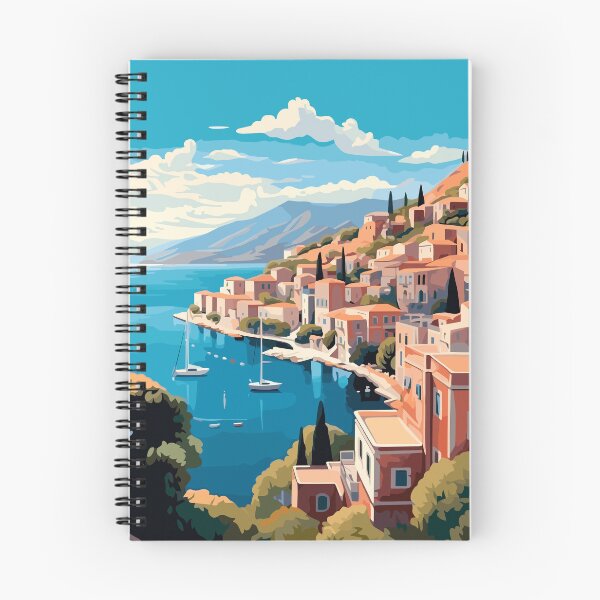 Item preview, Vintage Symi Greece travel poster - Minimal retro illustration of Mediterranean island designed and sold by pod24.