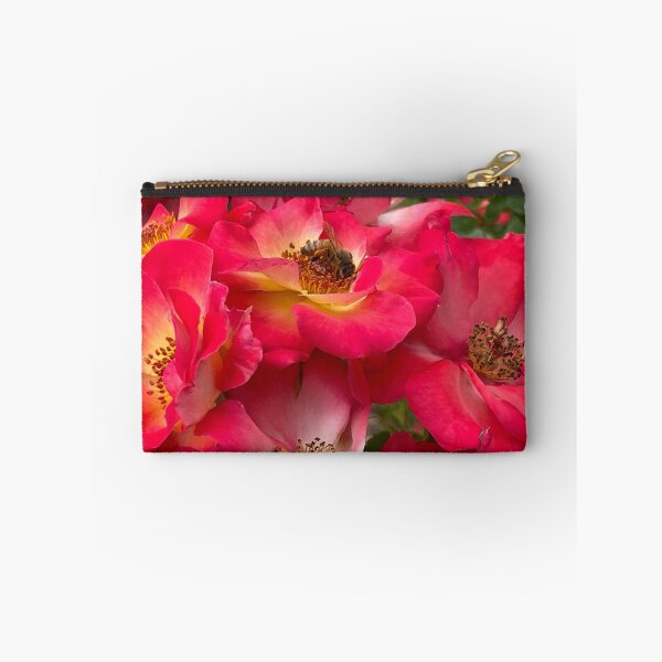 Item preview, Honey Bee on a Red Camellia Photo  designed and sold by A-inProgress.