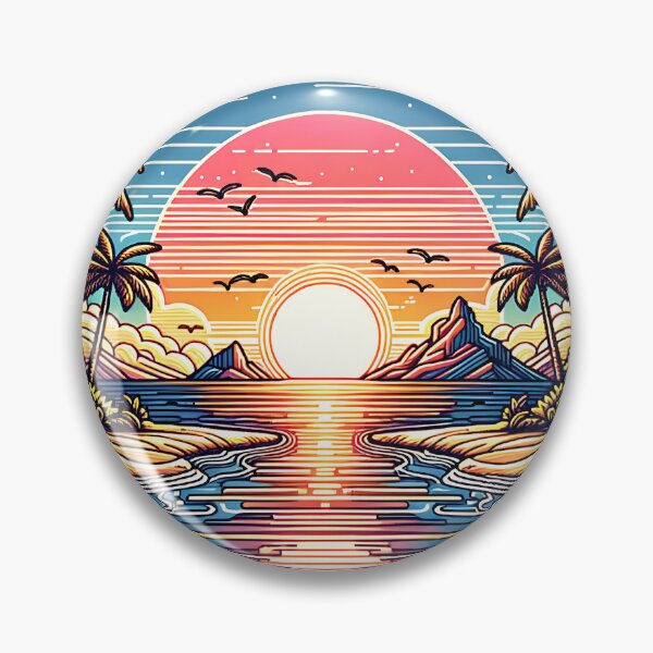 Item preview, Magical Sunset: A Linear Canvas designed and sold by 0penvimark.
