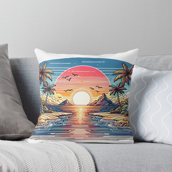 Item preview, Magical Sunset: A Linear Canvas designed and sold by 0penvimark.