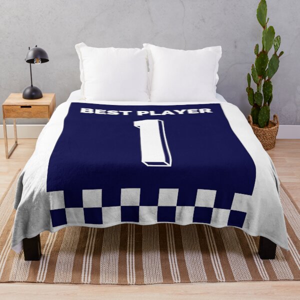 Item preview, Unisex Sports Apparel - 'Best Player 1' blue colour Custom Design designed and sold by Designer-Haven.