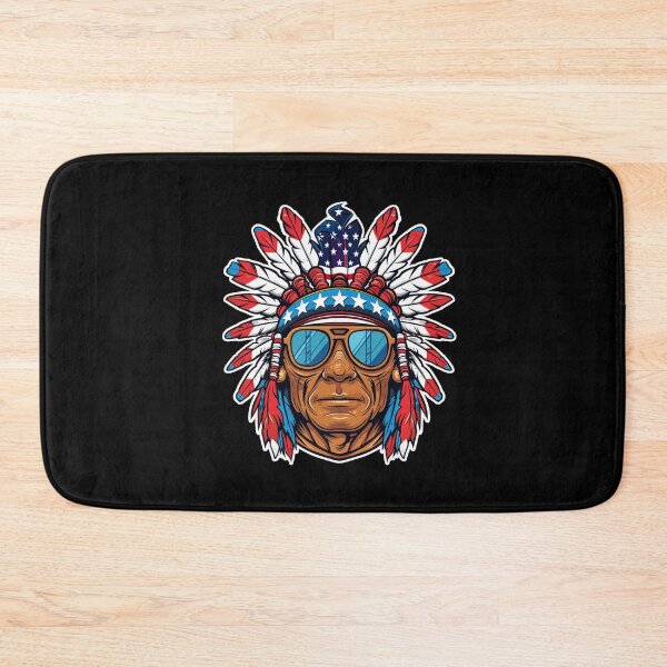 Item preview, Cool native american chief Wearing Sunglasses and American Flag Hat - American Elections designed and sold by Reichcorp.