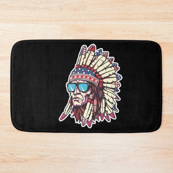 Item preview, Cool native american chief Wearing Sunglasses and American Flag Hat - American Elections designed and sold by Reichcorp.