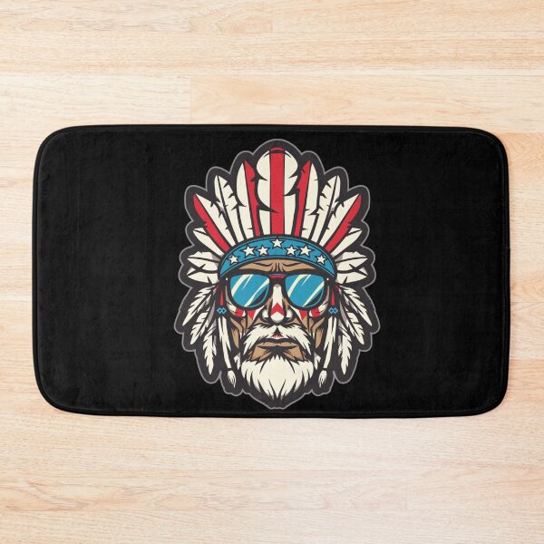 Item preview, Cool native american chief Wearing Sunglasses and American Flag Hat - American Elections designed and sold by Reichcorp.
