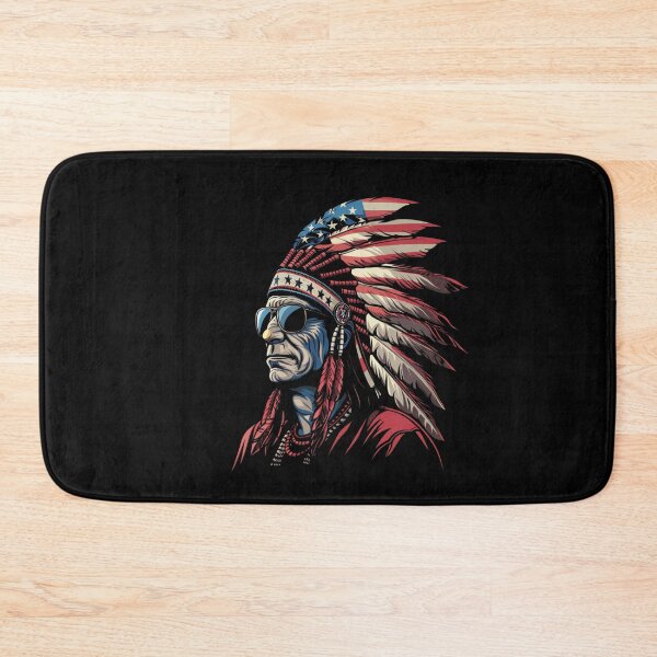 Item preview, Cool native american chief Wearing Sunglasses and American Flag Hat - American Elections designed and sold by Reichcorp.