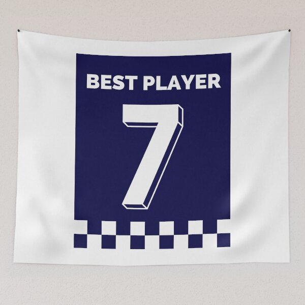 Item preview, Unisex Sports DH Apparel - 'Best Player 7' Blue Colour custom Design designed and sold by Designer-Haven.
