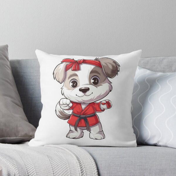 Item preview, Cute dog stickers in karate costumes designed and sold by tjnextgen99.