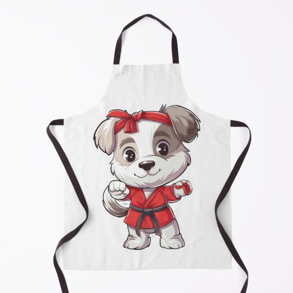 Item preview, Cute dog stickers in karate costumes designed and sold by tjnextgen99.