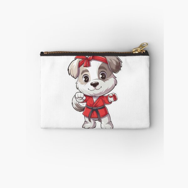 Item preview, Cute dog stickers in karate costumes designed and sold by tjnextgen99.