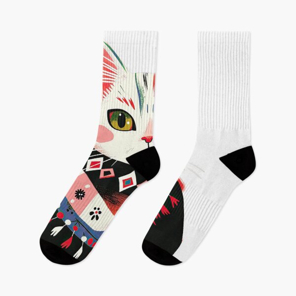 Item preview, Sticker T-shirt Design: Cat with Scarf designed and sold by ForeverPrintsOK.