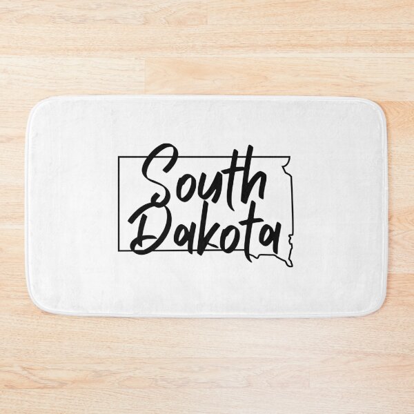 Item preview, South Dakota Simple Text and Outline Black designed and sold by ashleygus.
