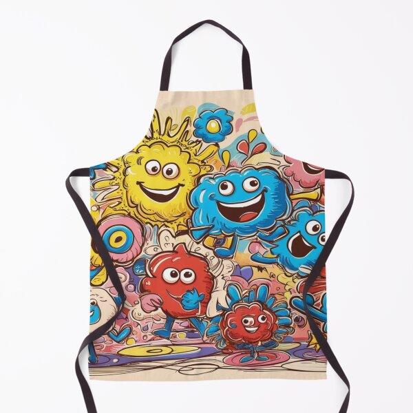 Item preview, Happy and colourful cartoon doodles arts designed and sold by tonyartsgallery.