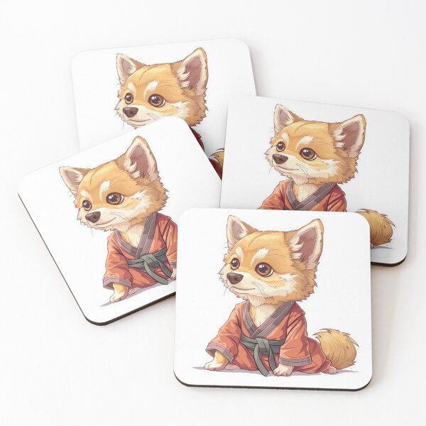 Item preview, Adorable vector dog in karate costume designed and sold by tjnextgen99.