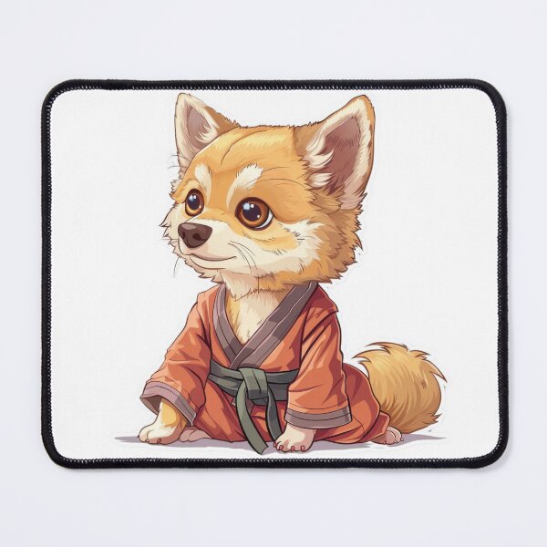 Item preview, Adorable vector dog in karate costume designed and sold by tjnextgen99.