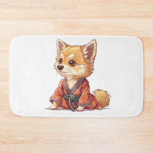 Item preview, Adorable vector dog in karate costume designed and sold by tjnextgen99.