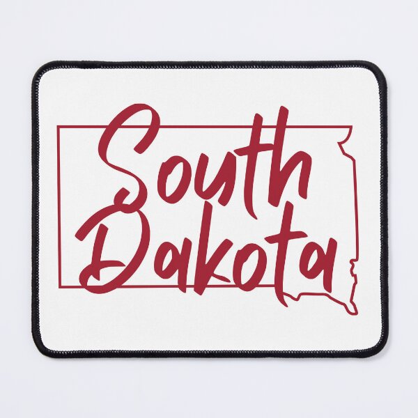Item preview, South Dakota Simply Text and Outline Red designed and sold by ashleygus.