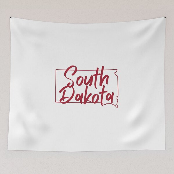 Item preview, South Dakota Simply Text and Outline Red designed and sold by ashleygus.