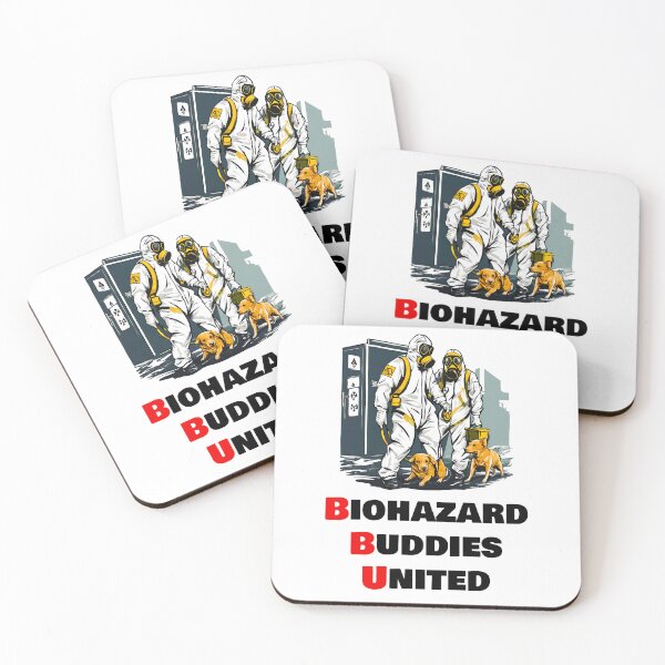 Item preview, Biohazard Buddies United - Men and Pets in Biohazard Suits quotes designed and sold by Tom-Johnson.