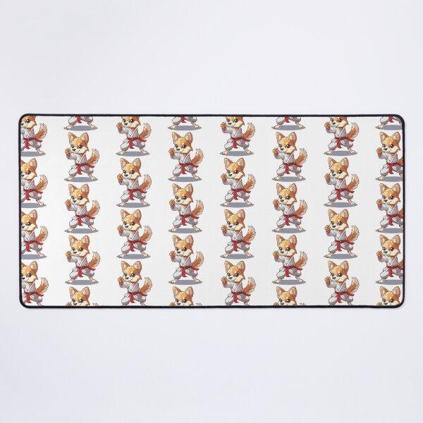 Item preview, Karate dog stickers in bright colors designed and sold by tjnextgen99.