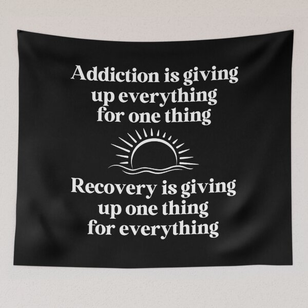 Item preview, Copy of Addiction Is Giving Up Everything for One Thing, Recovery is Giving Up One Thing for Everything designed and sold by Travelslightly.