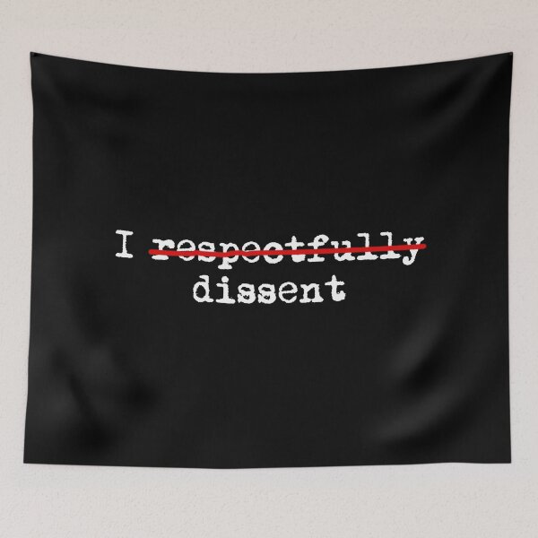 Item preview, Respetuosamente disiento (blanco sobre negro) designed and sold by Thelittlelord.