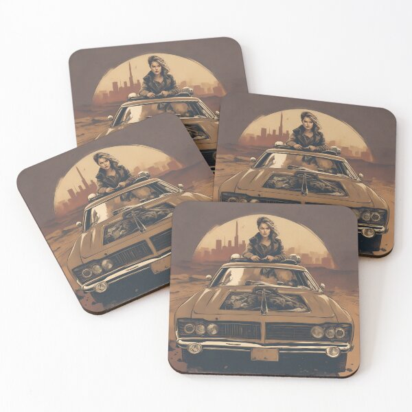 Item preview, Vintage Car and Woman 2 designed and sold by DrawingAndText.