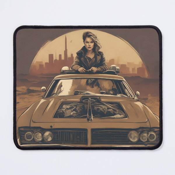 Item preview, Vintage Car and Woman 2 designed and sold by DrawingAndText.