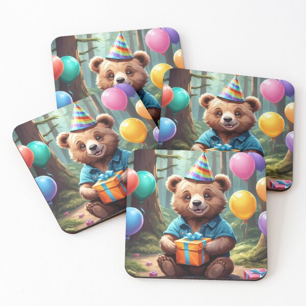 Item preview, Bear Balloons Birthdays. designed and sold by Jbl55.