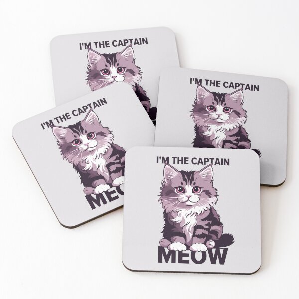 Item preview, I'm the captain meow  designed and sold by portrait4you.