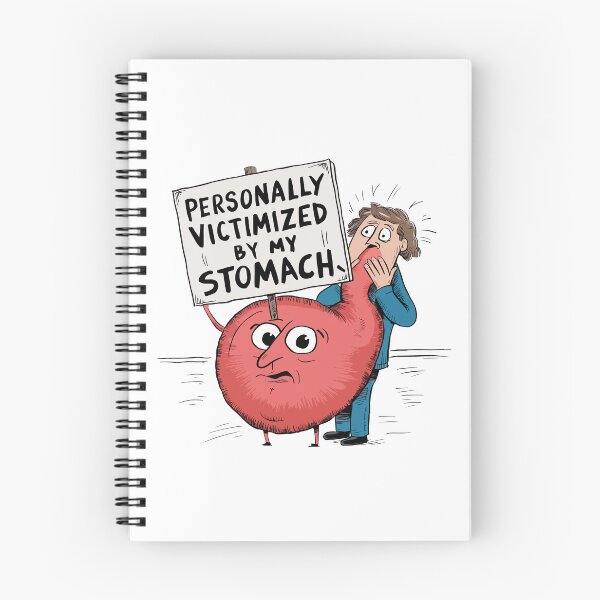 Item preview, Cartoon Personally Victimized By My Stomach designed and sold by thespecialtyhub.