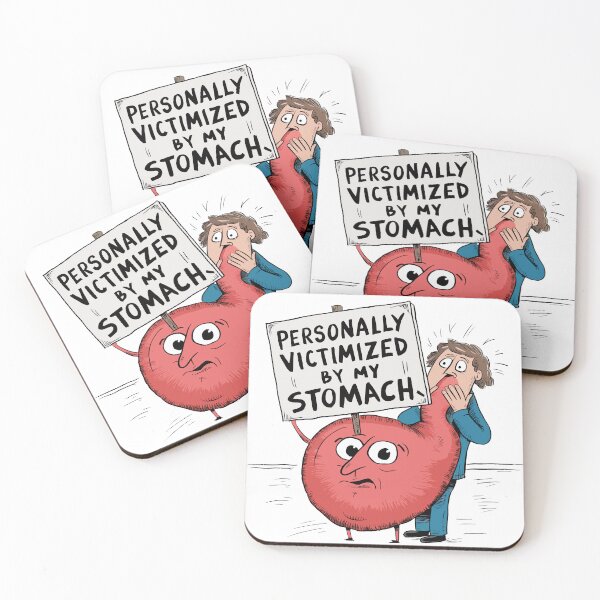 Item preview, Cartoon Personally Victimized By My Stomach designed and sold by thespecialtyhub.
